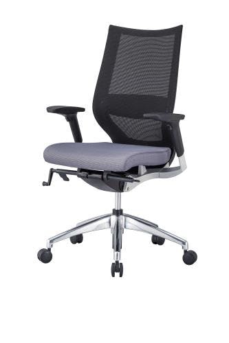 アイリスチトセ ビジネスチェアー(ブラック/グレー) EA956XA-220 4550061390085【別送品】