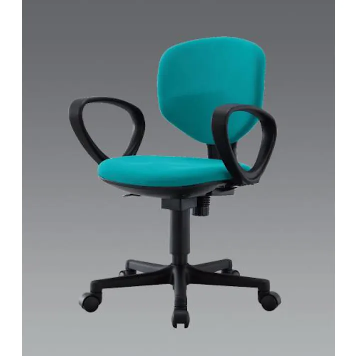 アイリスチトセ ビジネスチェアー(肘付/グリーン) オフィス家具 4550061390207 EA956XA-261(CDC)【別送品】