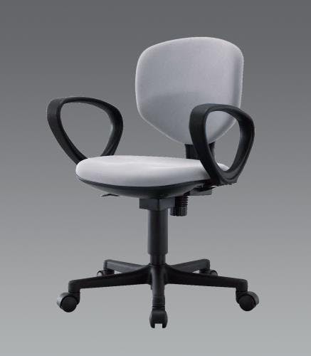 アイリスチトセ ビジネスチェアー(肘付/グレー) EA956XA-262 4550061390214【別送品】