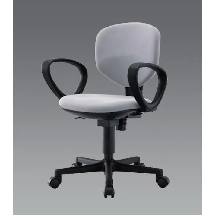 アイリスチトセ ビジネスチェアー(肘付/グレー) EA956XA-262 4550061390214【別送品】