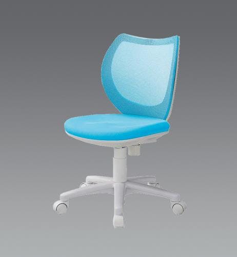 アイリスチトセ ビジネスチェアー(ブルー) EA956XA-272 4550061390245【別送品】