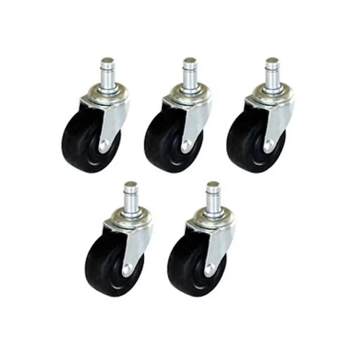 ナカバヤシ チェアー用ゴムキャスター(黒/5個) オフィス家具 4550061693711 EA956XB-140(CDC)【別送品】