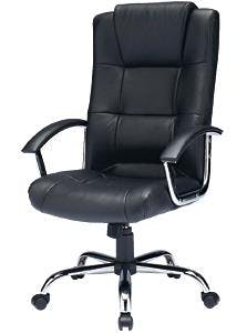 サンワサプライ ビジネスチェアー(ブラック/本革) EA956XC-46 4548745876345【別送品】