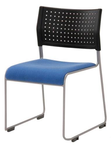 アイリスチトセ スタッキングチェアー(ブルー) EA956XF-13 4550061232590【別送品】