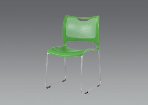 アイリスチトセ スタッキングチェアー(グリーン) EA956XF-22 4550061390498【別送品】