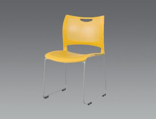 アイリスチトセ スタッキングチェアー(オレンジ) EA956XF-32 4550061390528【別送品】