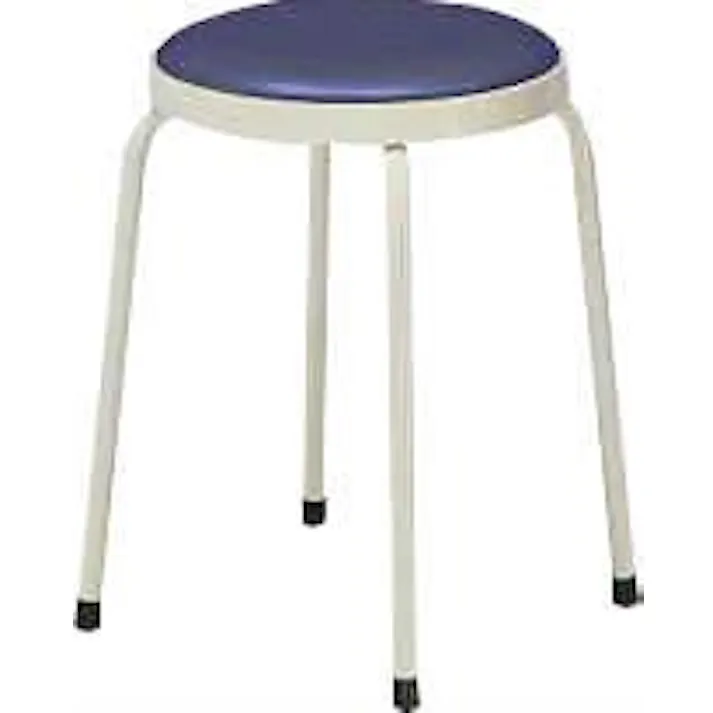 ライオン事務器(LION) 丸スツール(ダークブルー) φ330x450mm EA956XN-26 4550061683996【別送品】