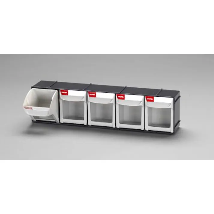 ESCO 603x123x153mm/5列 マルチストール パーツ収納棚 4548745630329 EA957FM-5(CDC)【別送品】