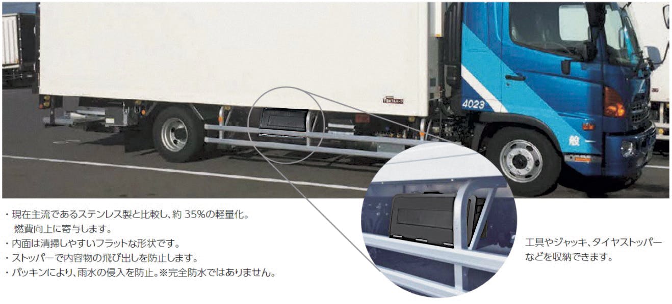 三甲(サンコー) トラック用サイドボックス(樹脂製) 750x391x312mm