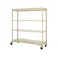 スチール棚/キャスター付 1800x600x1500mm/150kg/4段 EA976DT-180C 4518340259065【別送品】