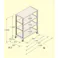 スチール棚/キャスター付 1800x600x1500mm/150kg/4段 EA976DT-180C 4518340259065【別送品】