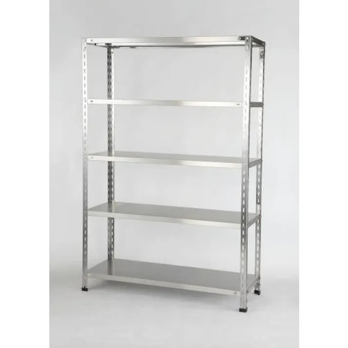 ESCO 1500x450x1800mm/150kg ステンレス軽量棚(5段) オフィス家具 4548745441147 EA976EB-150(CDC)【別送品】