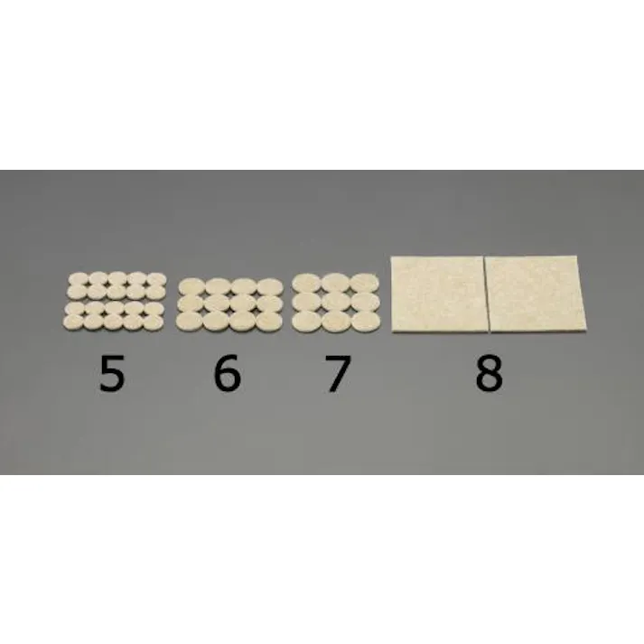 ESCO φ25x3mm クッションフェルト (12枚) 洗濯・キッチン用品 4550061075524 EA979AB-6(CDC)【別送品】