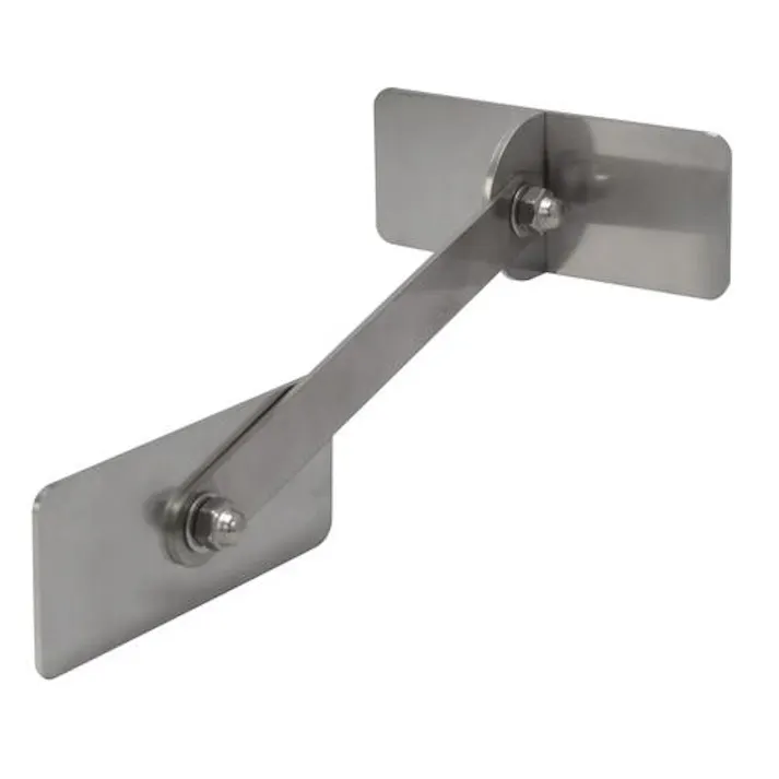 ESCO 100x40mm 転倒防止可動式金具(壁用) 防災用品 4550061910986 EA979CL-35(CDC)【別送品】