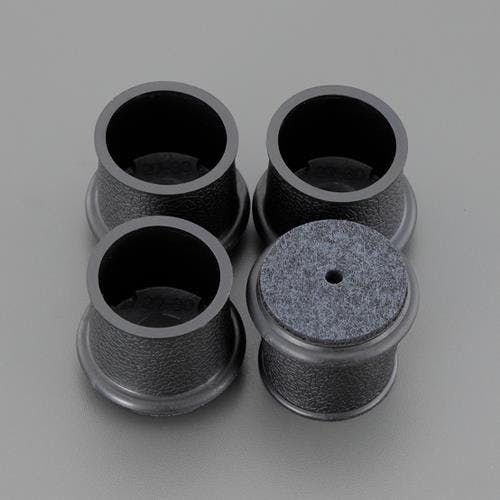 フェルト付足キャップ(4個/黒) 32-35mm EA979DE-6 4550061079263【別送品】