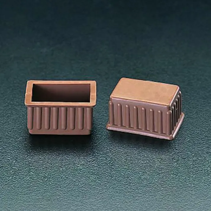 ESCO 24x45mm 角型足キャップ(2個) 洗濯・キッチン用品 4518340764521 EA979DG-12(CDC)【別送品】