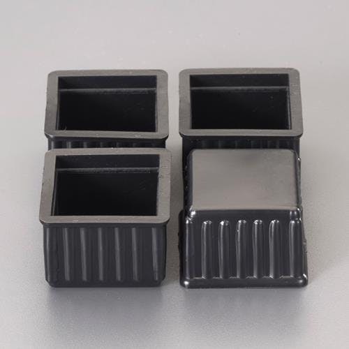 角型足キャップ(4個) 24x24mm EA979DG-17 4550061893241【別送品】