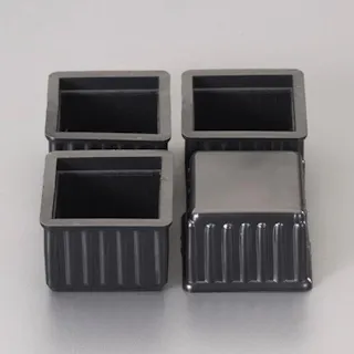 角型足キャップ(4個) 24x24mm EA979DG-17 4550061893241【別送品】