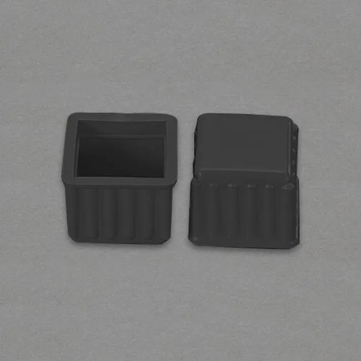 ESCO 45x45mm 角型足キャップ(2個) 洗濯・キッチン用品 4550061893272 EA979DG-20(CDC)【別送品】