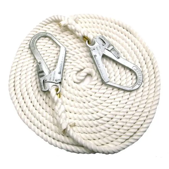 荷揚げ用ロープ(クレモナ・フック付) 16mmx10m EA981MA-10 4550061730812【別送品】