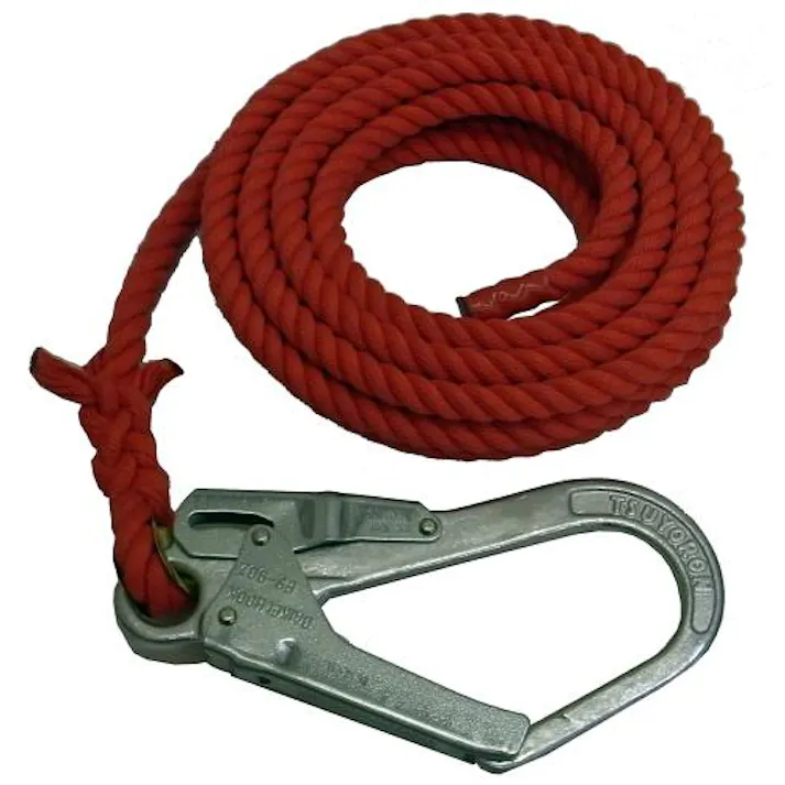 ESCO 12mmx 6m 介錯ロープ(赤) スリング 4550061730843 EA981MB-6(CDC)【別送品】