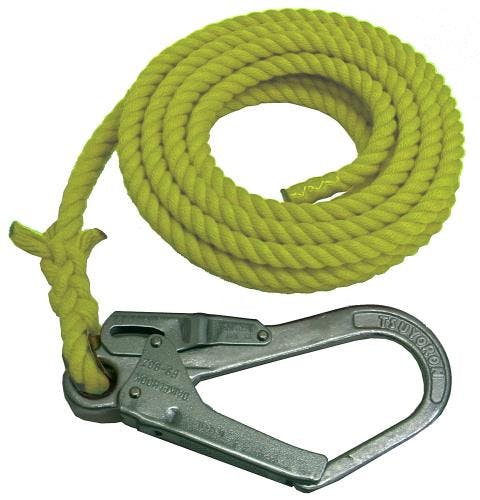 介錯ロープ(黄) 12mmx8m EA981MB-8 4550061730850【別送品】