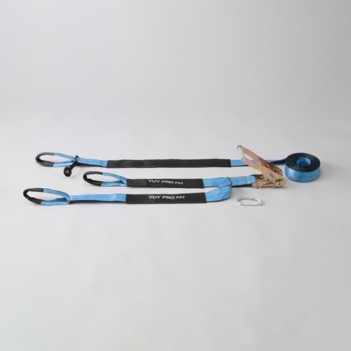 結一産業 ベルト荷締機(ラチェット式/二股) 50mmx5.0m/600kg EA982AG-11 4550061881095【別送品】