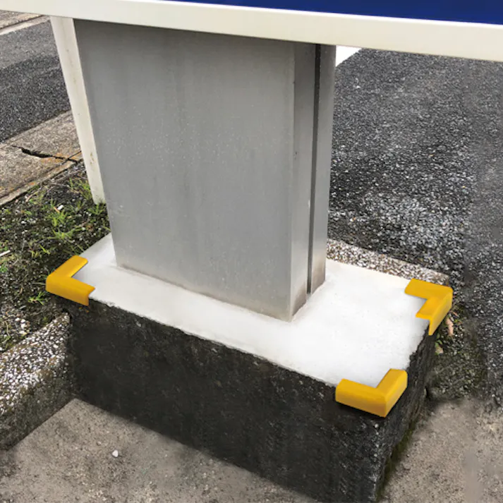 カーボーイ コーナーガード(屋内外兼用/黒2個) 50x50x22mm EA983FE-454 4550061827499【別送品】