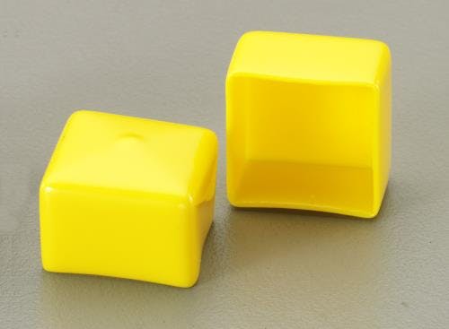 AWJ 角型保護キャップ(イエロー/2個) 125x125x70mm EA983FN-125Y 4548745784336【別送品】