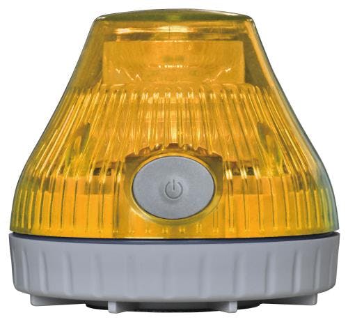 日恵製作所 LED回転灯(マグネット付/黄) [充電式] EA983FS-142 4550061798386【別送品】