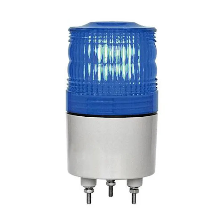 日恵製作所 AC100~200V LED回転灯(青) 工事現場保安用品 4550061798430 EA983FS-168(CDC)【別送品】