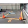 ESCO 300x300x500mm LEDライトコーン(伸縮式/ウエイト付) 工事現場保安用品 4550061569351 EA983FT-421(CDC)【別送品】