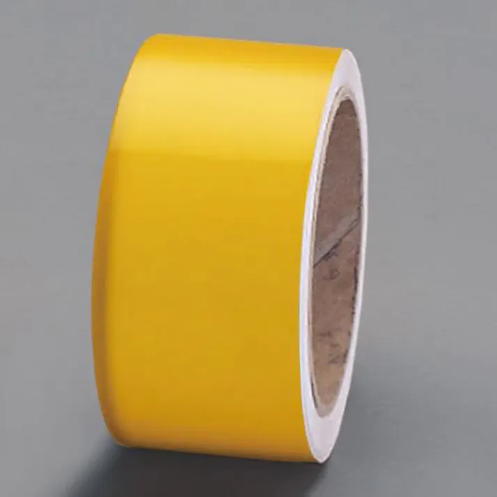 ESCO 50mmx9.1m 反射テープ(エンジニアグレード)黄 屋内安全・保安用品 4518340457218 EA983G-13(CDC)【別送品】