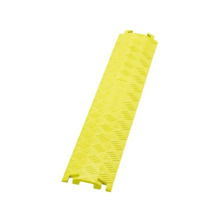 ESCO 914x133x19mm ケーブルプロテクター(1溝/黄) 工事現場保安用品 4550061194256 EA983PF-22(CDC)【別送品】
