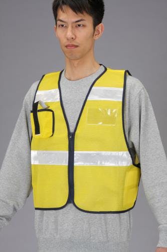 ミズケイ 防犯ベスト(黄) EA983R-83 4548745915358【別送品】