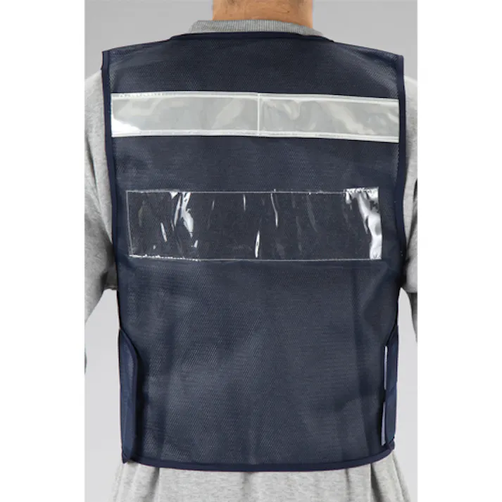 ESCO 防犯ベスト(スカイブルー) 安全ベスト・マーカーバンド 4550061558423 EA983R-87(CDC)【別送品】