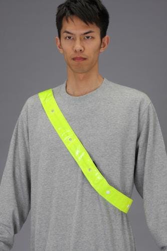 ミズケイ LED反射たすき(黄) [CR2450x1個] EA983RF-11 4548745913569【別送品】