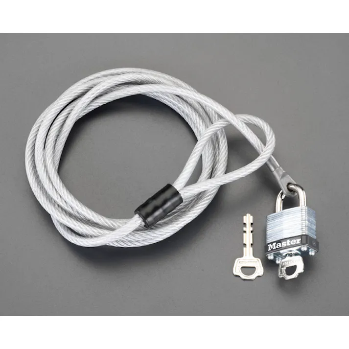 ESCO 2100mm モーターサイクルロック 鍵・錠 4548745028911 EA983SF-38(CDC)【別送品】