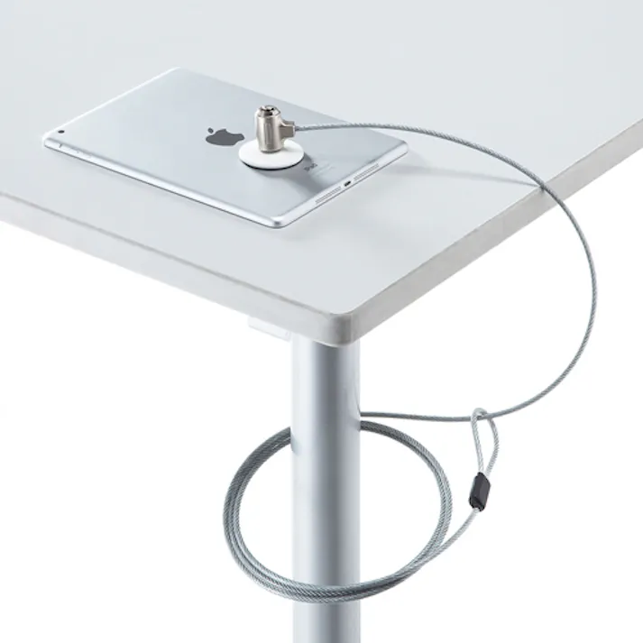 サンワサプライ セキュリティロック(粘着タイプ/白) オフィス用品、備品 4550061590706 EA983TS-212W(CDC)【別送品】