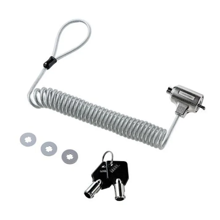 サンワサプライ パソコンセキュリティワイヤー φ4.2mmx0.3-1.9m EA983TS-226 4550061965085【別送品】