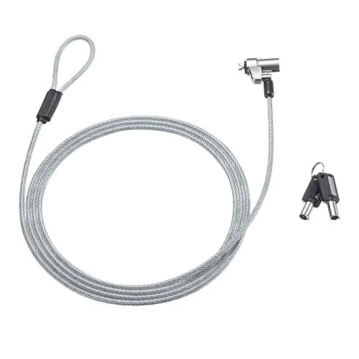 サンワサプライ φ4.4mmx2.0m セキュリティワイヤー(Noble Wedge対応) オフィス用品、備品 4550061705407 EA983TS-231(CDC)【別送品】