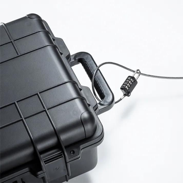 サンワサプライ φ4.4mmx1.5m ワイヤーロック(ダイヤル錠) オフィス用品、備品 4550061590096 EA983TS-304(CDC)【別送品】