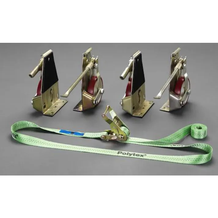 ESCO 2000kg リフティングローラーセット(荷締機付) 運搬器具 4518340966550 EA986D(CDC)【別送品】