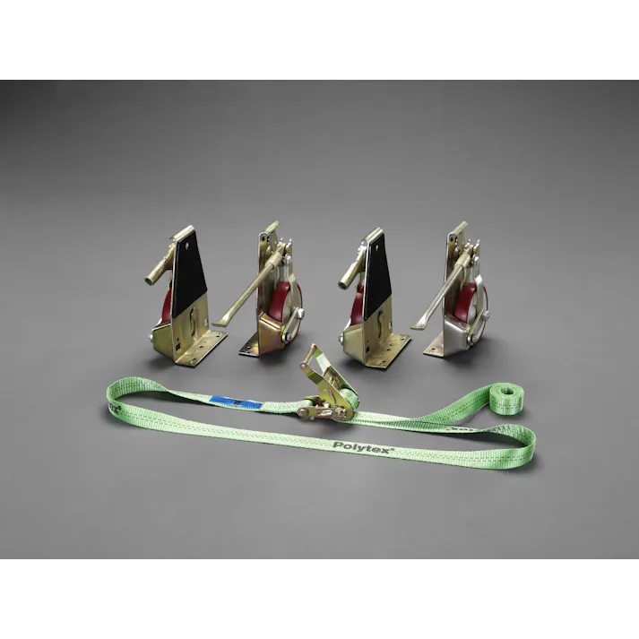 ESCO 2000kg リフティングローラーセット(荷締機付) 運搬器具 4518340966550 EA986D(CDC)【別送品】