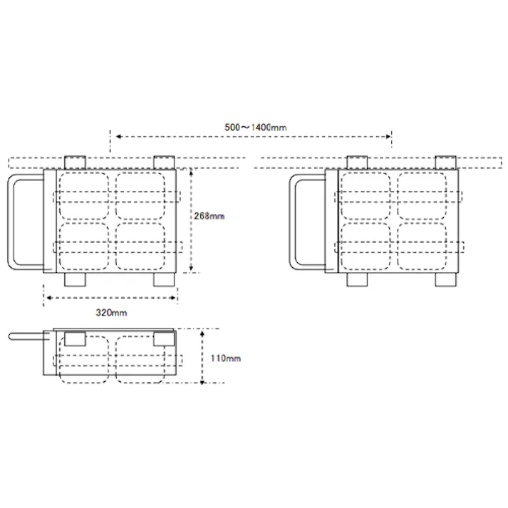 ESCO 2000kg リフティングローラーセット(荷締機付) 運搬器具 4518340966550 EA986D(CDC)【別送品】
