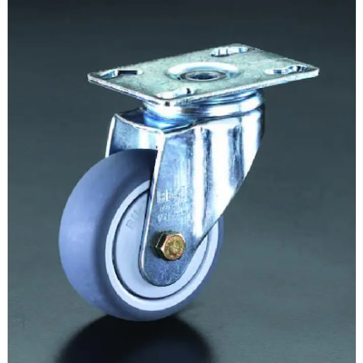 ESCO 100mm キャスター(自在金具・ホイールカバー付) 運搬車用キャスター(Blickle) 4518340792180 EA986GQ-100(CDC)【別送品】