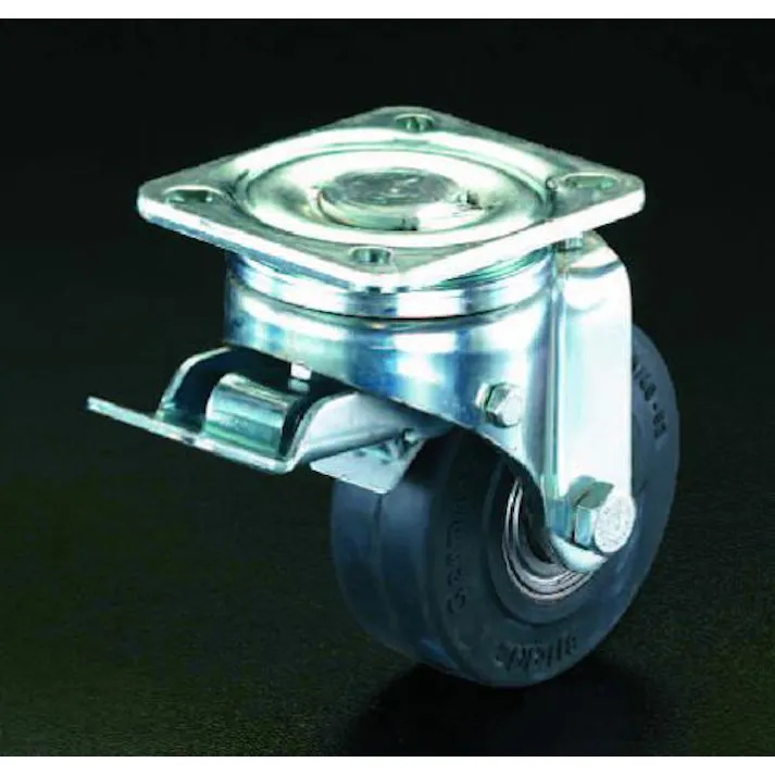 ESCO 250mm キャスター(自在金具・前輪ブレーキ付) 運搬車用キャスター(Blickle) 4518340794603 EA986HJ-15(CDC)【別送品】