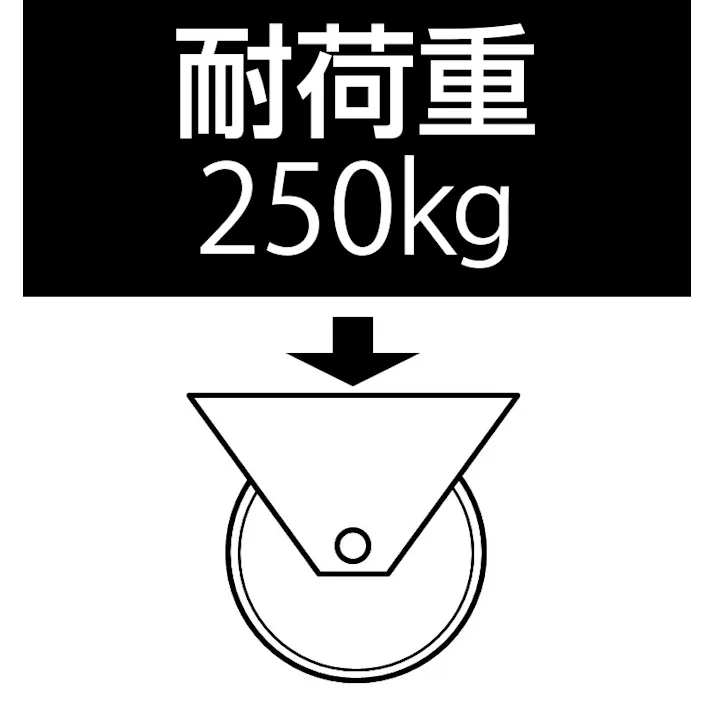 キャスター(自在金具/静音快適型) 125mm EA986KA-92 4550061534960【別送品】