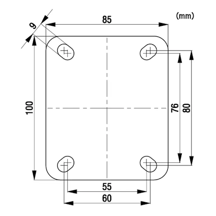 キャスター(自在金具/静音快適型) 125mm EA986KA-92 4550061534960【別送品】