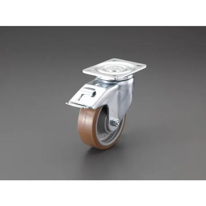 ESCO 150mm キャスター(自在金具/ブレーキ付) 運搬車用キャスター(Blickle) 4548745835465 EA986KH-22(CDC)【別送品】